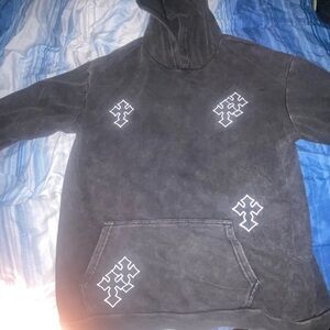 Black Graphic Hoodie